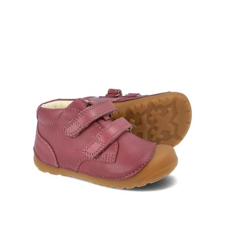 BUNDGAARD PETIT VELCRO Dark Rose WS | Dětské celoroční barefoot boty