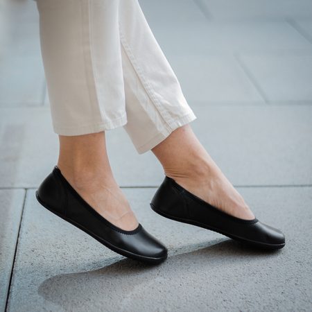 Groundies Lily 2.0 Women Black | Dámské barefoot baleríny