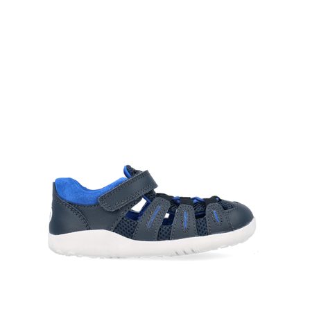 BOBUX SUMMIT Navy + Snorkel Blue | Dětské barefoot sandály