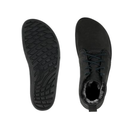 AYLLA BAREFOOT TIKSI WINTER DÁMSKÉ Nubuk Black | Kotníčkové zateplené barefoot boty 2