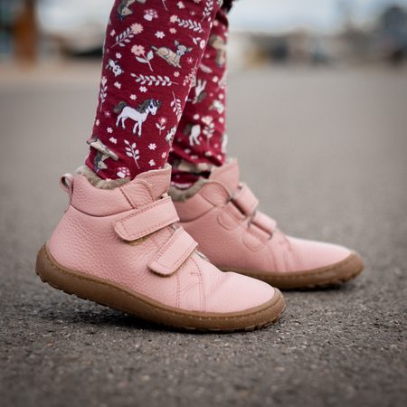 FRODDO KOTNÍČKOVÉ Zimní Pink | Dětské zimní zateplené barefoot boty 6