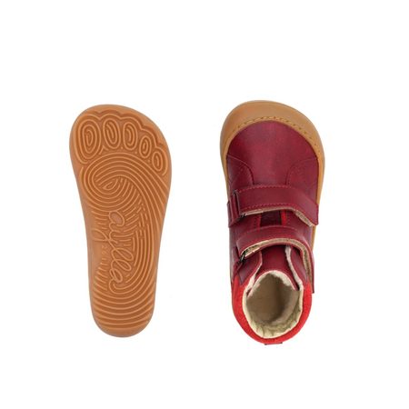 AYLLA BAREFOOT CHIRI Kids REd | Zimní barefoot boty 1