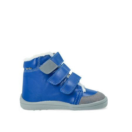 BEDA ZIMNÍ VYŠŠÍ MATT Blue | Dětské zimní zateplené barefoot boty 1