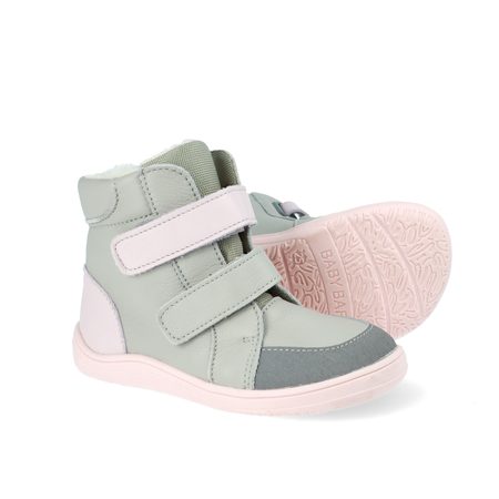 BABY BARE FEBO WINTER Grey Pink Asfaltico | Dětské zimní zateplené barefoot boty 6