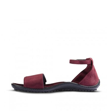 LEGUANO JARA Bordeaux | Dámské barefoot sandály