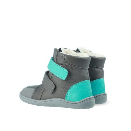 BABY BARE FEBO WINTER Grey Asfaltico | Dětské zimní zateplené barefoot boty 5