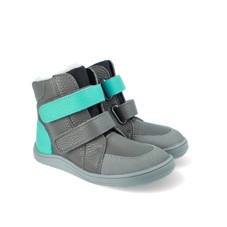 BABY BARE FEBO WINTER Grey Asfaltico | Dětské zimní zateplené barefoot boty 4