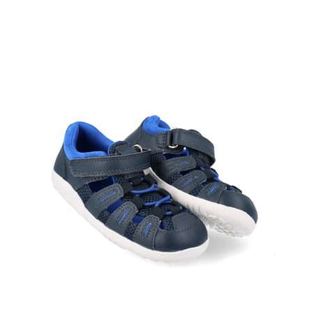 BOBUX SUMMIT Navy + Snorkel Blue | Dětské barefoot sandály