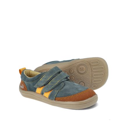 BEDA TENISKY OLIVER Grey Brown | Dětské barefoot tenisky