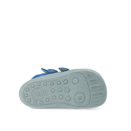 BEDA ZIMNÍ VYŠŠÍ MATT Blue | Dětské zimní zateplené barefoot boty 3
