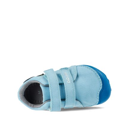 D.D.STEP C073-41900A PLÁTĚNÉ TENISKY Sky Blue | Dětské barefoot tenisky