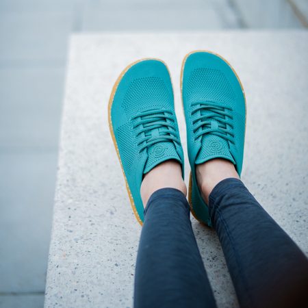 GROUNDIES ACTIVE KNIT WOMEN Torquois Jade | Dámské barefoot sportovní tenisky