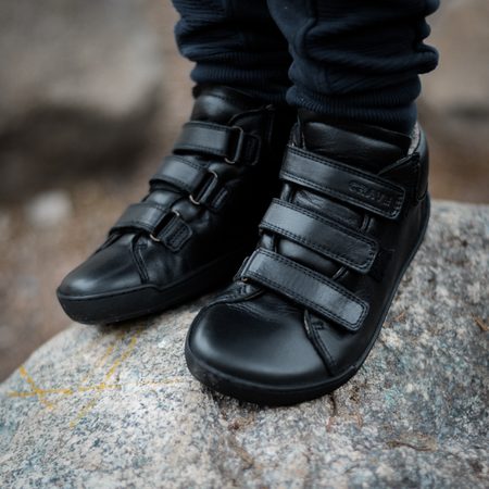 CRAVE RIGA WINTER Black | Dětské zimní zateplené barefoot boty 8