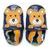 HOPI HOP LEATHER SLIPPERS Teddy bear