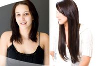 KERATIN- 100% Lidské vlasy k prodloužení REMY, platinová Blond 46,55,60cm