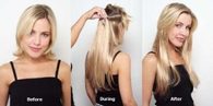 CLIP IN vlasy - 100% Lidské vlasy k prodloužení REMY, platinová Blond