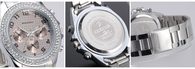 Luxusní hodinky s krystaly Swarovski Elements- stříbrné
