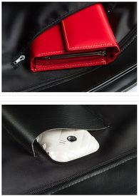 Elegantní kabelka do ruky v jemném provedení KOKO - červená