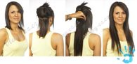 CLIP-IN- 100% Lidské vlasy k prodloužení REMY, středně hnědé 40cm