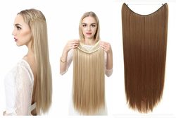 FLIP IN vlasy - 100% Lidské vlasy k prodloužení REMY, světle hnědá