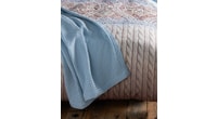 Vandyck Luxusní přehoz na postel Home Piqué waffle China blue - sv. modrá