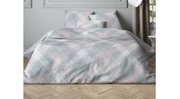 Mistral Home povlečení bavlněný satén Mist Check Grey-Pink