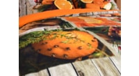 3D italské povlečení 100% bavlna Canella pomeranč & hřebíček