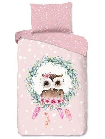 Povlečení Good Morning 100% bavlna Owli 140x200/70x90 cm
