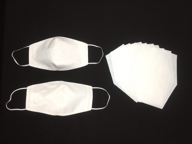 Bavlněná rouška s nanovláknem a kapsou + 10 ks filtrů