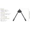 Bipod Spartan Javelin Lite Long 8,7"