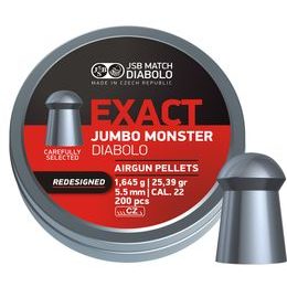 JSB Exact Jumbo Monster Redesigned 5,52mm airgun pellets, 200pcs