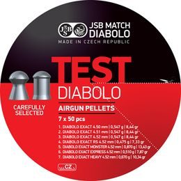JSB Exact Test airgun pellets for 4,5mm rifle