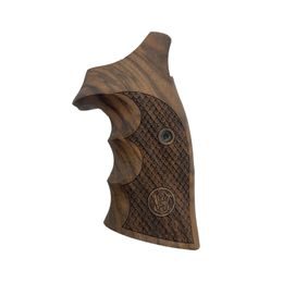 KSD Smith & Wesson K/L gungrips round butt frame walnut with logo 5