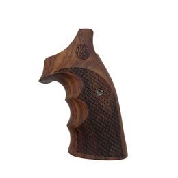 KSD Smith & Wesson K/L gungrips square butt frame Classic rosewood with logo 6