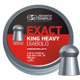 JSB Exact King Heavy 6,35mm airgun pellets, 300pcs