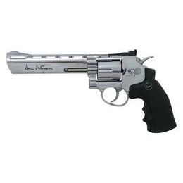 Vzduchový revolver Dan Wesson 6" Silver na diabolky 4,5mm