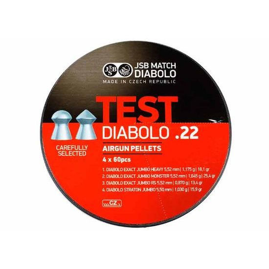 Diabolky JSB Exact Jumbo Test pro pušku 5,5mm