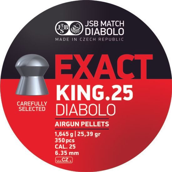 Diabolky JSB Exact King 6,35mm 350ks