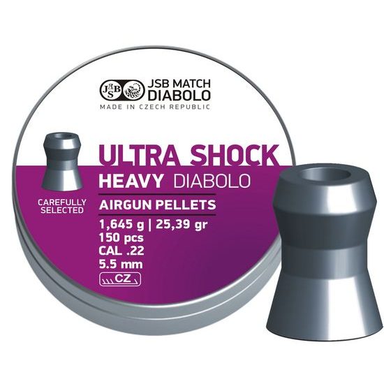 JSB Ultra Shock Heavy 5,52mm airgun pellets, 150pcs