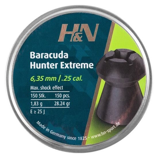 H&N Baracuda Hunter Extreme 6,35mm airgun pellets, 150 pcs