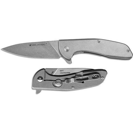 Nůž Real Steel E571 Framelock Stonewash