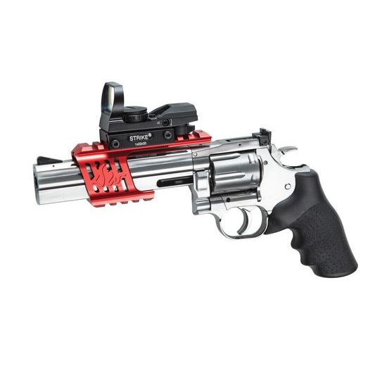 CNC montáž weaver pro revolver Dan Wesson 715 červená