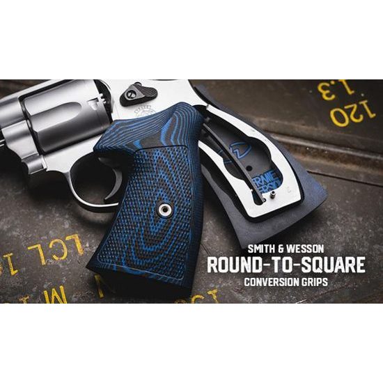 Střenky VZ Grips Smith & Wesson K/L rám round butt Tactical diamonds Conversion - Black Gray