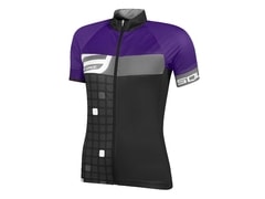 Dámský dres Force Square krátký rukáv - černo - fialový - Dámský dres Force Square krátký rukáv - černo - fialový