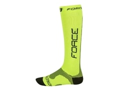 Ponožky Force ATHLETIC PRO Kompresní, fluo - černé - Ponožky Force ATHLETIC PRO Kompresní, fluo - černé