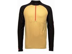 Triko Mons Royale merino CHECKLIST 1/2 ZIP GEO black / desert - Triko Mons Royale merino CHECKLIST 1/2 ZIP GEO black / desert