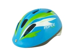 Dětská přilba Force FUN STRIPES, modro - zeleno - bílá - Dětská přilba Force FUN STRIPES, modro - zeleno - bílá