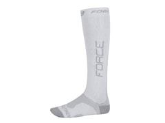 Ponožky FORCE ATHLETIC PRO Kompresní, bílo - šedé - Ponožky FORCE ATHLETIC PRO Kompresní, bílo - šedé