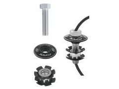 Ježek do vidlice FORCE s dírou BMX 1 1/8" Al, černý - Ježek do vidlice FORCE s dírou BMX 1 1/8" Al, černý