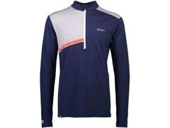 Triko MONS ROYALE MERINO ALTA TECH HALF ZIP navy / grey marl - Triko MONS ROYALE MERINO ALTA TECH HALF ZIP navy / grey marl